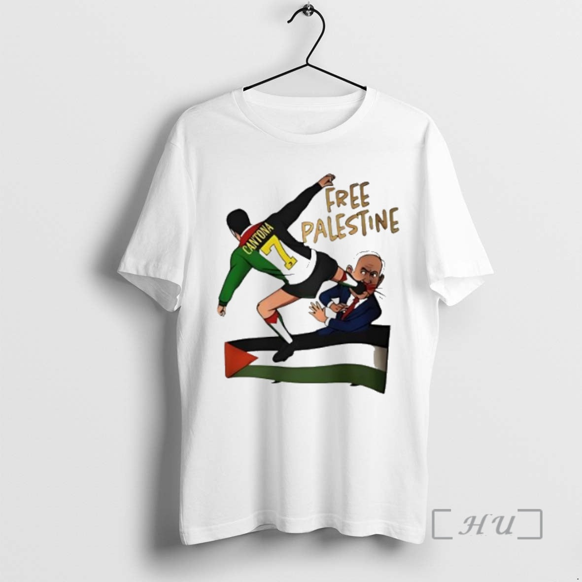 Officials Eric Cantona 7 Free Palestine Flag Shirt Hoodie Sweatshirt | PurePodTees.com