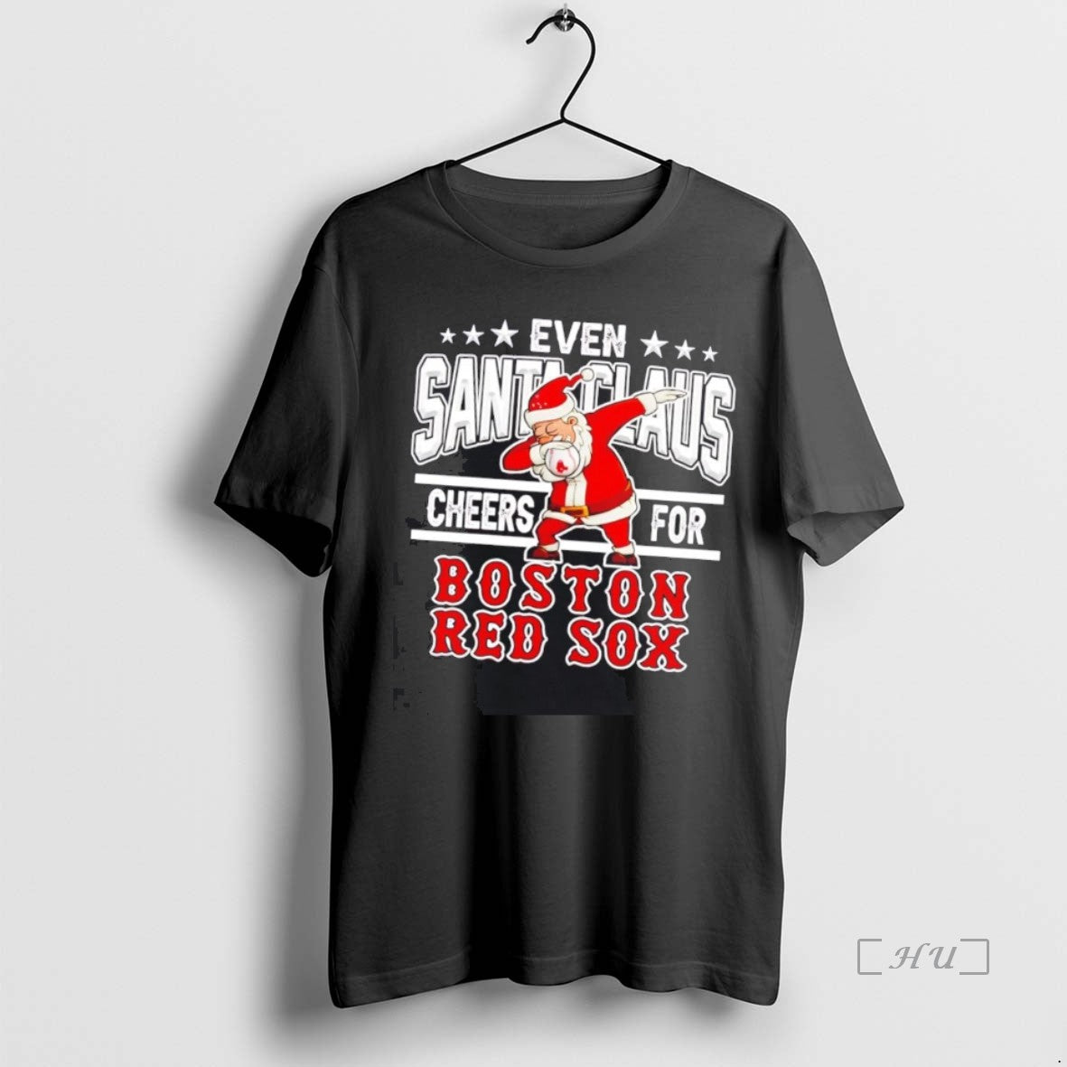 Officials Even Santa Claus Cheers For Boston Red Sox Christmas Shirt Hoodie Sweatshirt | PurePodTees.com