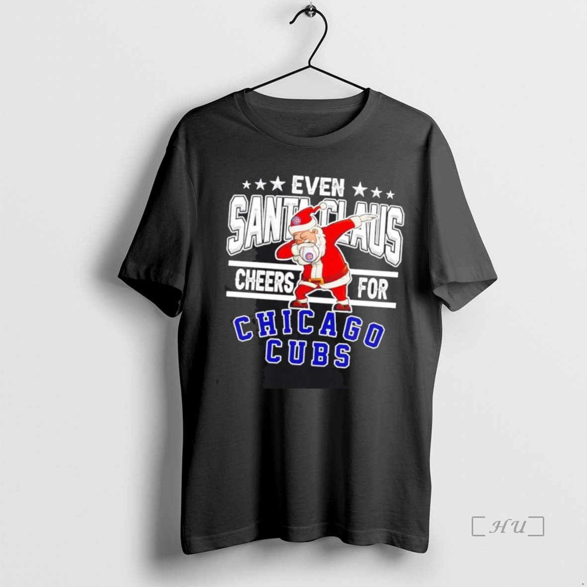 Officials Even Santa Claus Cheers For Chicago Cubs Christmas Shirt Hoodie Sweatshirt | PurePodTees.com