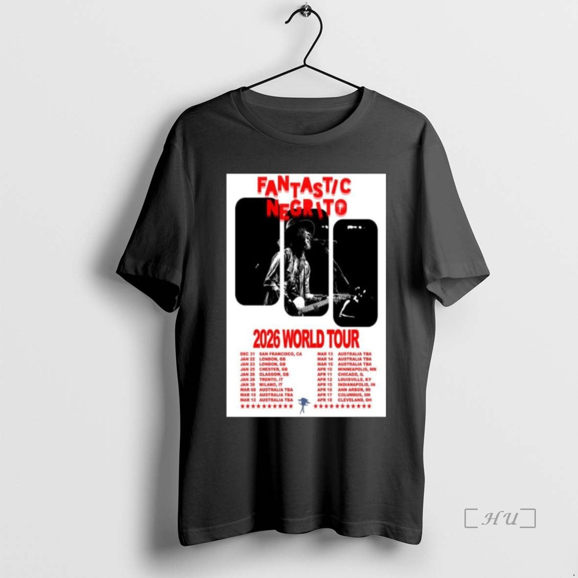 Officials Fantastic Negrito 2026 World Tour Long Sleve Shirt Hoodie Sweatshirt | PurePodTees.com