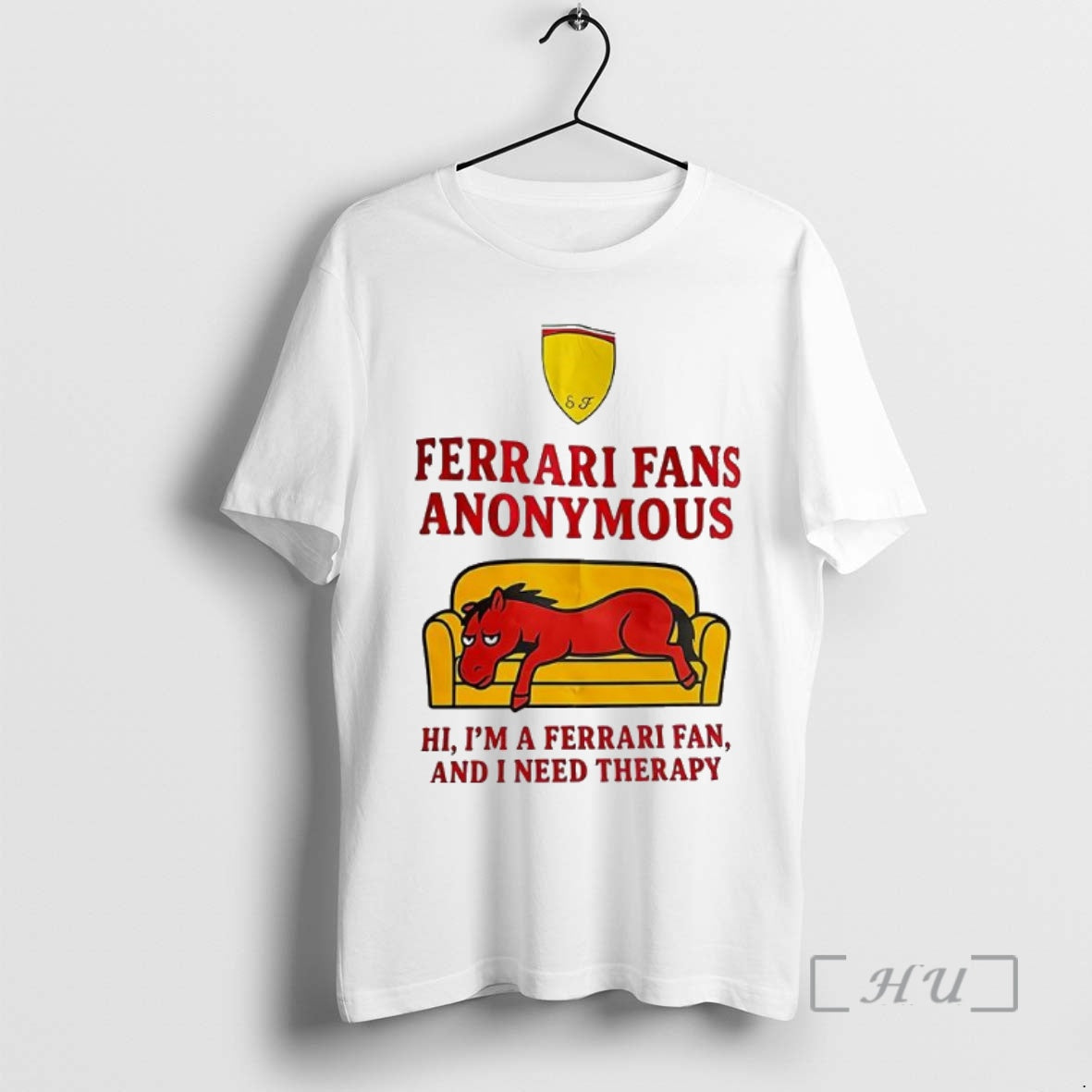 Officials Ferrari Fans Anonymous Hi Im A Ferrari Fan Shirt Hoodie Sweatshirt | PurePodTees.com