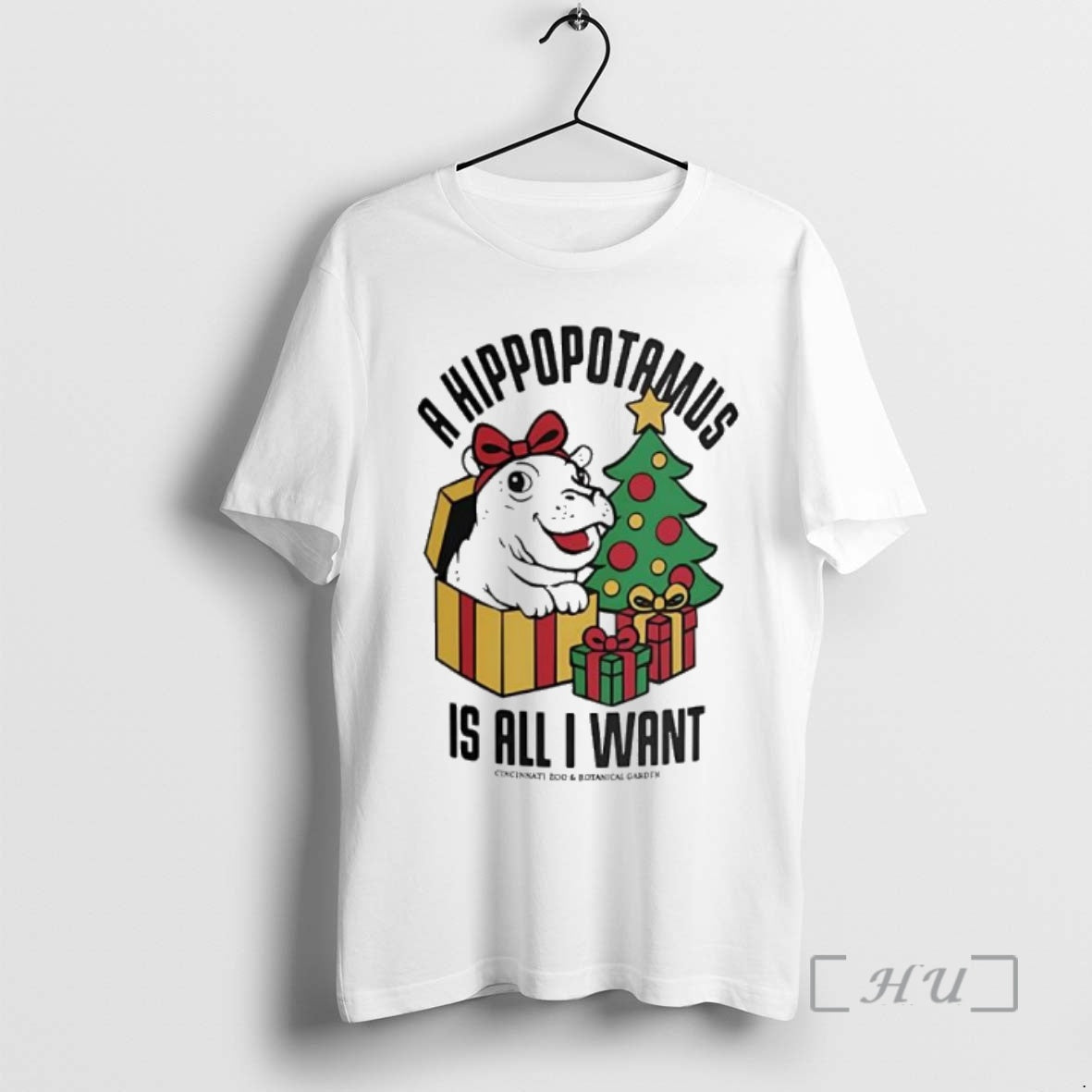 Officials Fiona Christmas A Hippopotamus Is All I Want Shirt Hoodie Sweatshirt | PurePodTees.com