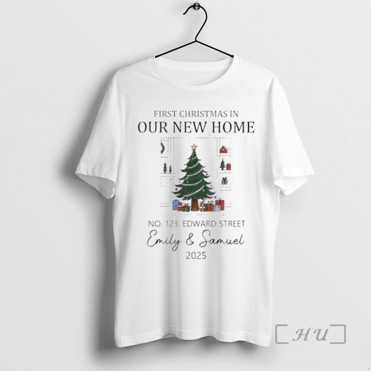 Officials First Christmas In Our New Home Ornaments Ornaments White Shirt Hoodie Sweatshirt | PurePodTees.com