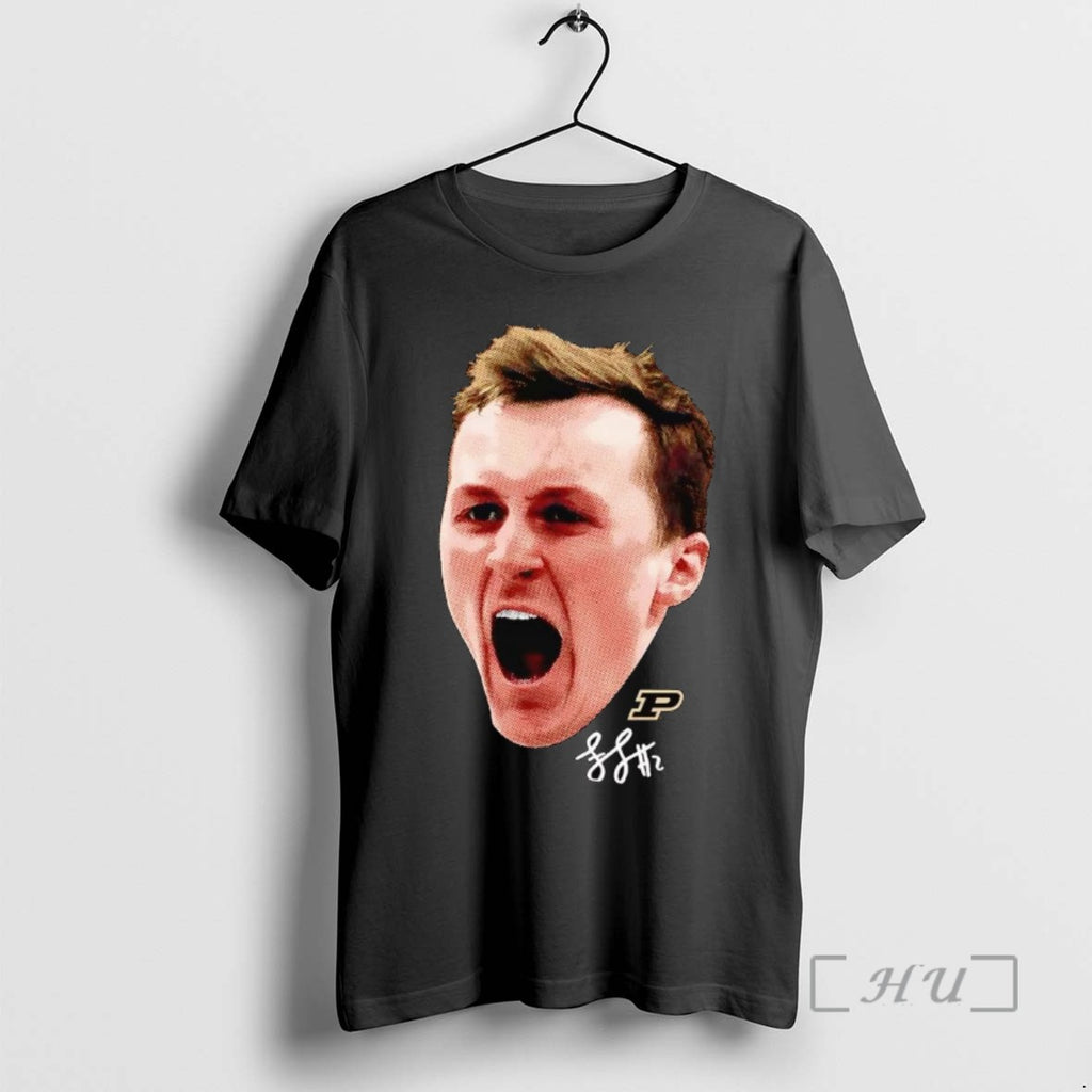 Officials Fletcher Loyer Big Head Scream Purdue Boilermakers T Shirt Sweater