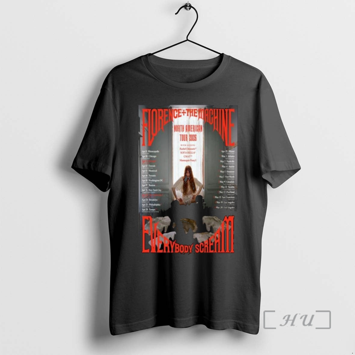Officials Florence The Machine North American Tour 2026 Shirt Hoodie Sweatshirt | PurePodTees.com
