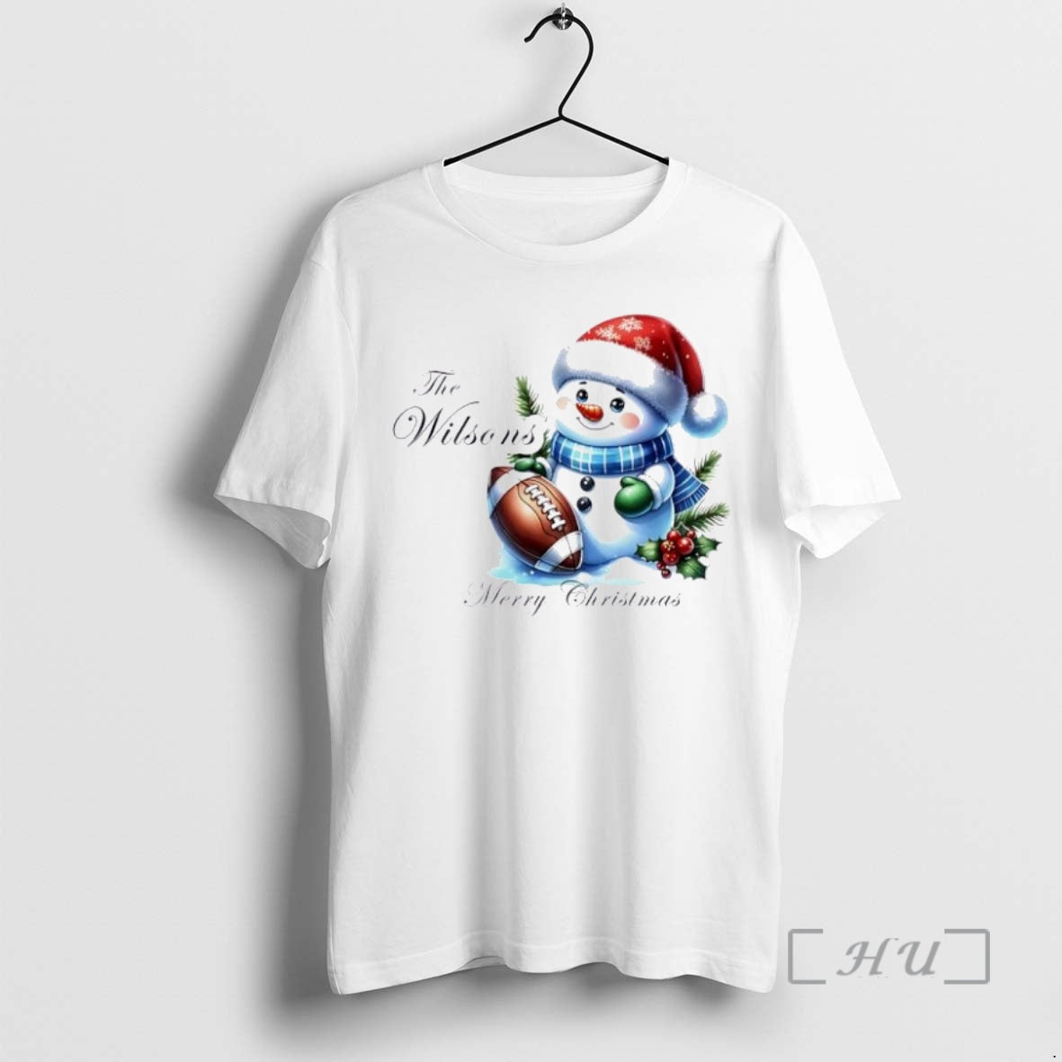 Officials Football Snowman Xmas Babys First Christmas Personalized Ornaments White Shirt Hoodie Sweatshirt | PurePodTees.com