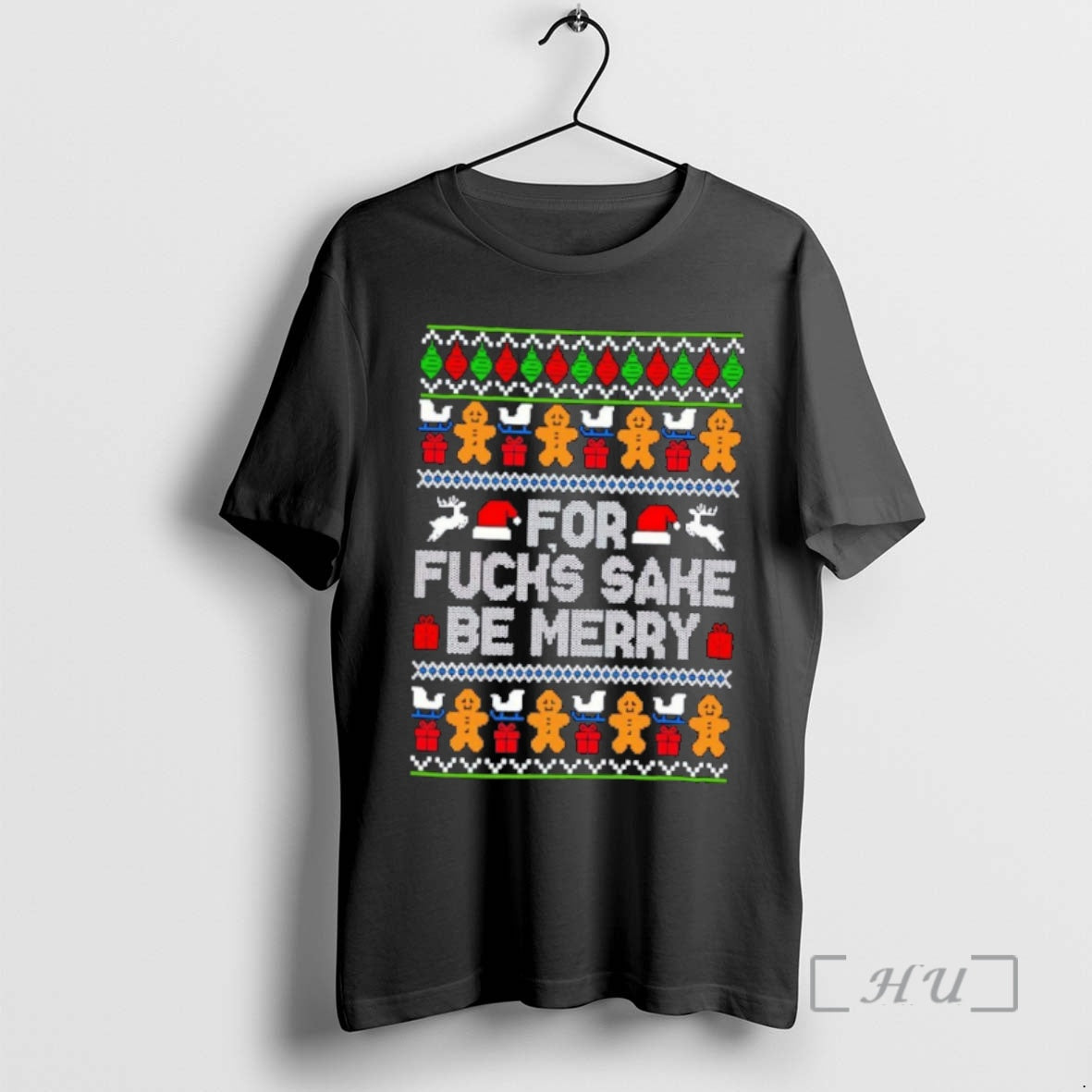 Officials For Fucks Sake Be Merry Ugly Christmas Sweat Shirt Hoodie Sweatshirt | PurePodTees.com