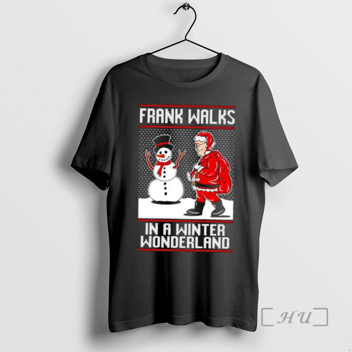 Officials Frank Walks In A Winter Wonderland Ugly Christmas Shirt Hoodie Sweatshirt | PurePodTees.com