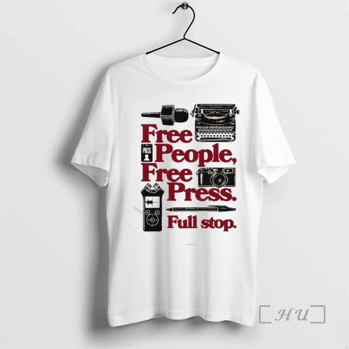 Officials Free People Free Press Full Stop Shirt Hoodie Sweatshirt | PurePodTees.com