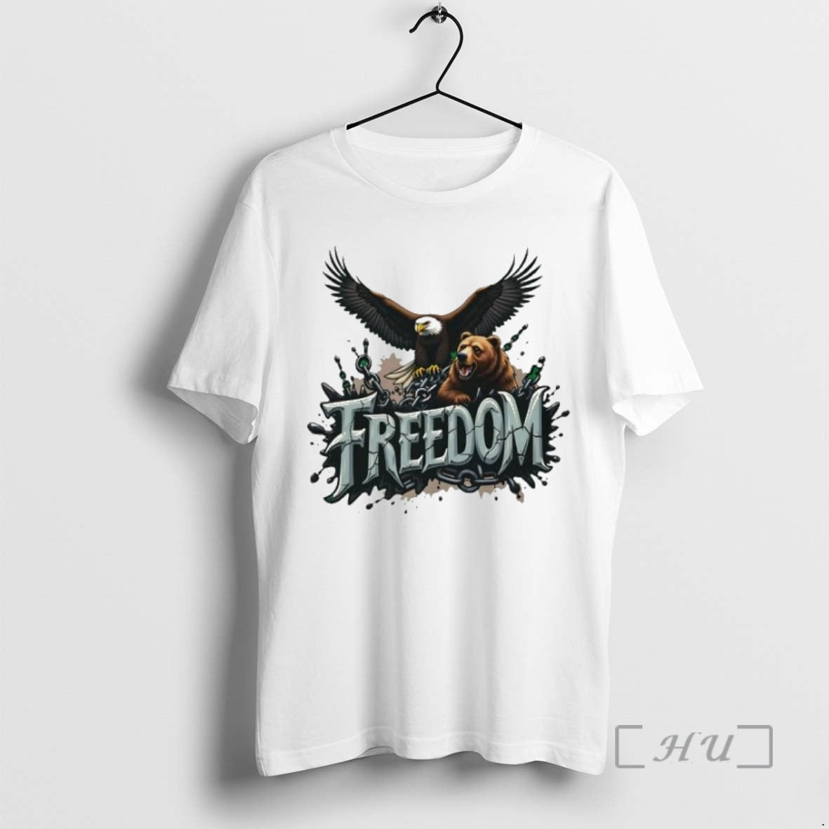 Officials Freedom Eagle And Bear Shirt Hoodie Sweatshirt | PurePodTees.com
