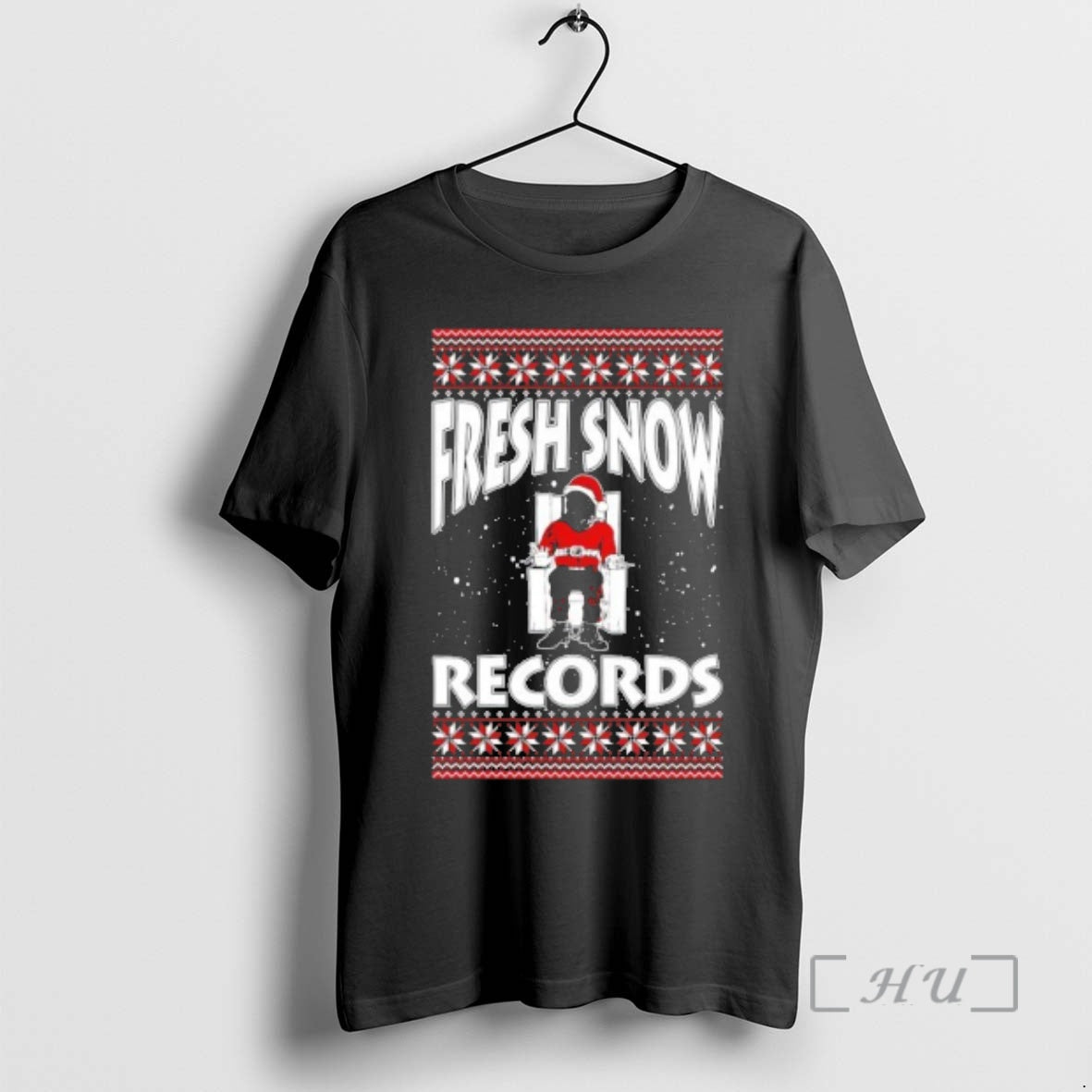 Officials Fresh Snow Records Hip Hop Parody Ugly Christmas Sweat Shirt Hoodie Sweatshirt | PurePodTees.com