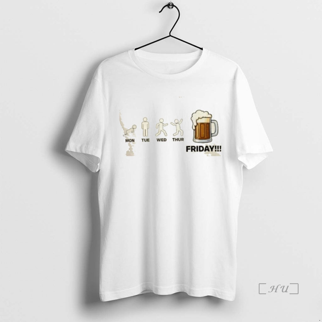 Officials Friday Beer Evolution Workweek Humor Shirt Hoodie Sweatshirt | PurePodTees.com