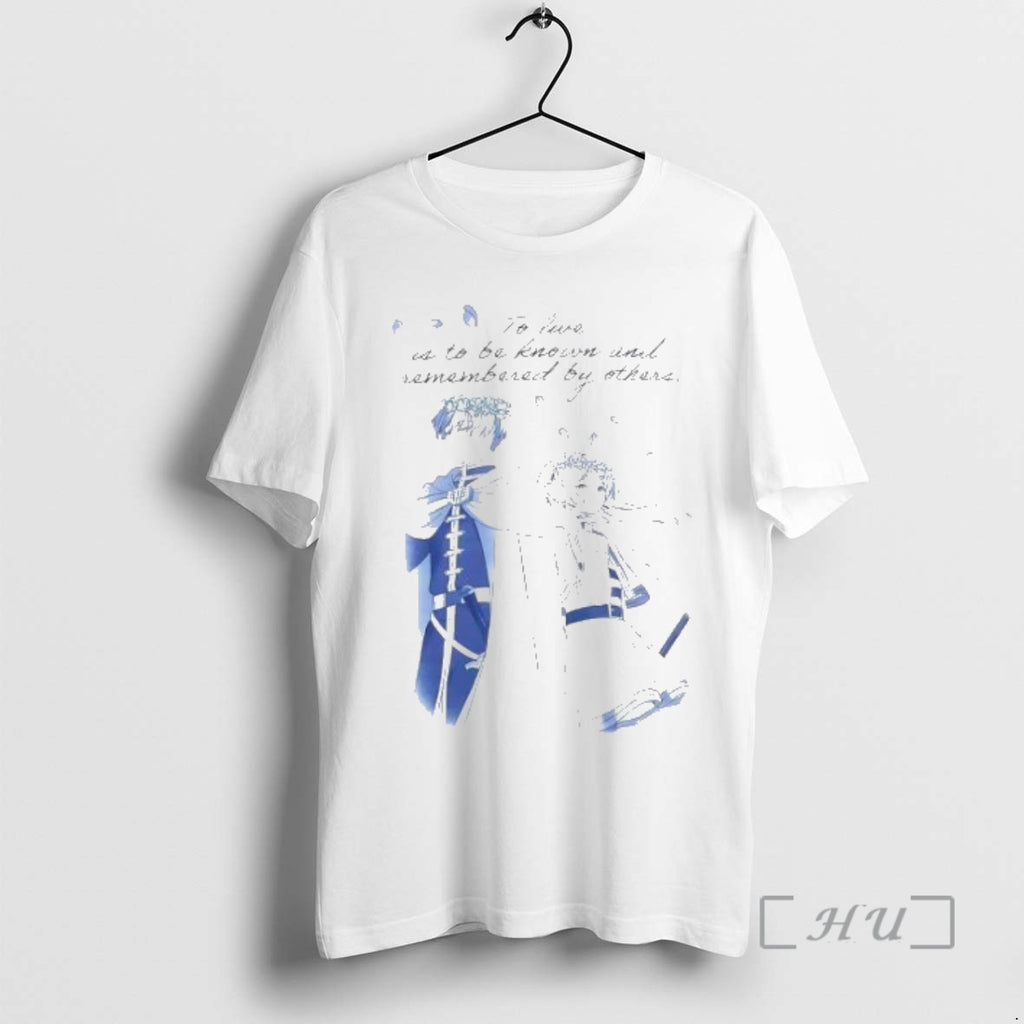 Officials Frieren Beyond Journeys End Himmel And Frieren Quote Blue Shirt Hoodie Sweatshirt | PurePodTees.com