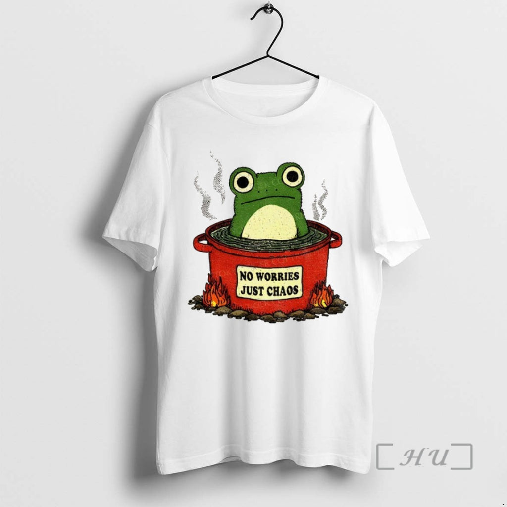 Officials Frog No Worries Just Chaos Funny Meme T Shirt Sweater