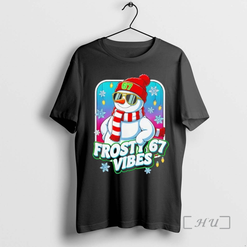 Officials Frosty Vibes 67 Snowman Christmas Shirt Hoodie Sweatshirt | PurePodTees.com