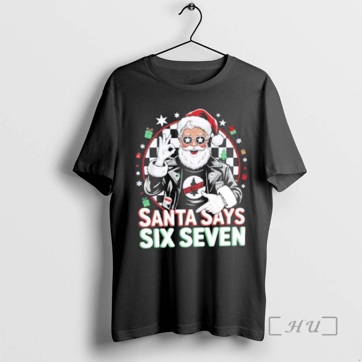 Officials Funny Santa Says Six Seven Christmas Meme Shirt Hoodie Sweatshirt | PurePodTees.com