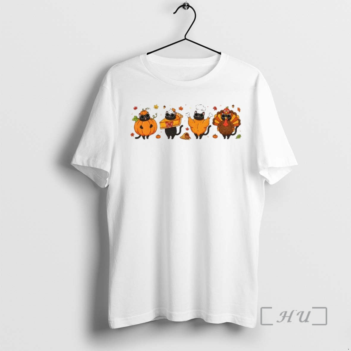 Officials Funny Thanksgiving Black Cat Fall Pumpkin Shirt Hoodie Sweatshirt | PurePodTees.com