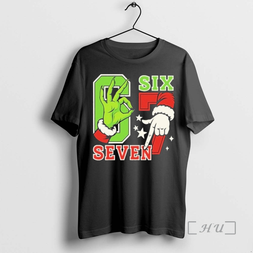 Officials Funny Tiktok Trending Grinch Santa 67 Christmas Shirt Hoodie Sweatshirt | PurePodTees.com