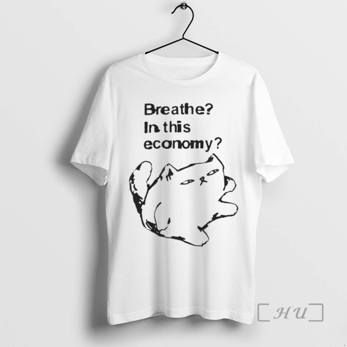 Officials Funny Cat Breathe In This Economy Shirt Hoodie Sweatshirt | PurePodTees.com