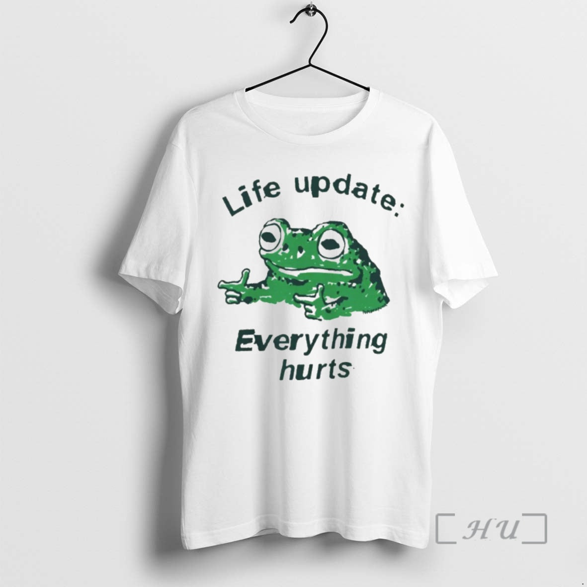 Officials Funny Frog Life Update Everything Hurts Shirt Hoodie Sweatshirt | PurePodTees.com