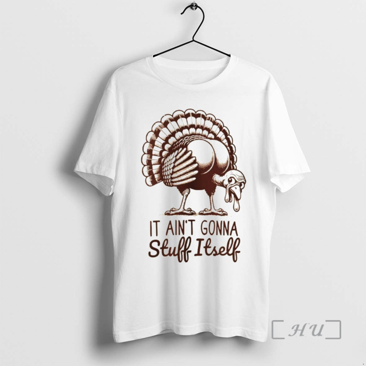 Officials Funny Turkey It Aint Gonna Stuff Itself Thanksgiving Shirt Hoodie Sweatshirt | PurePodTees.com