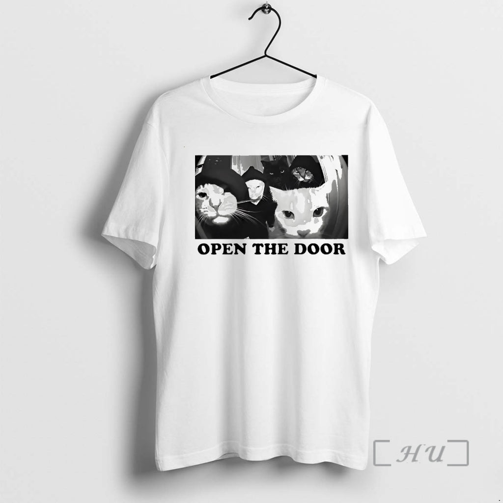 Officials Gangster Cat Open The Door Shirt Hoodie Sweatshirt | PurePodTees.com