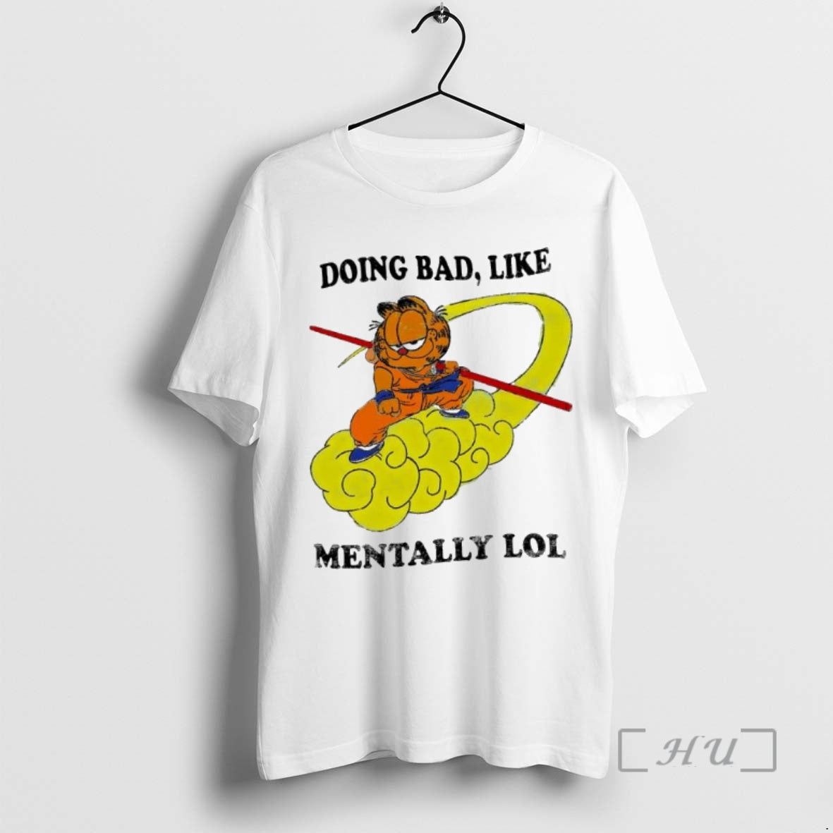 Officials Garf Cat Doing Bad Like Mentally Lol Shirt Hoodie Sweatshirt | PurePodTees.com