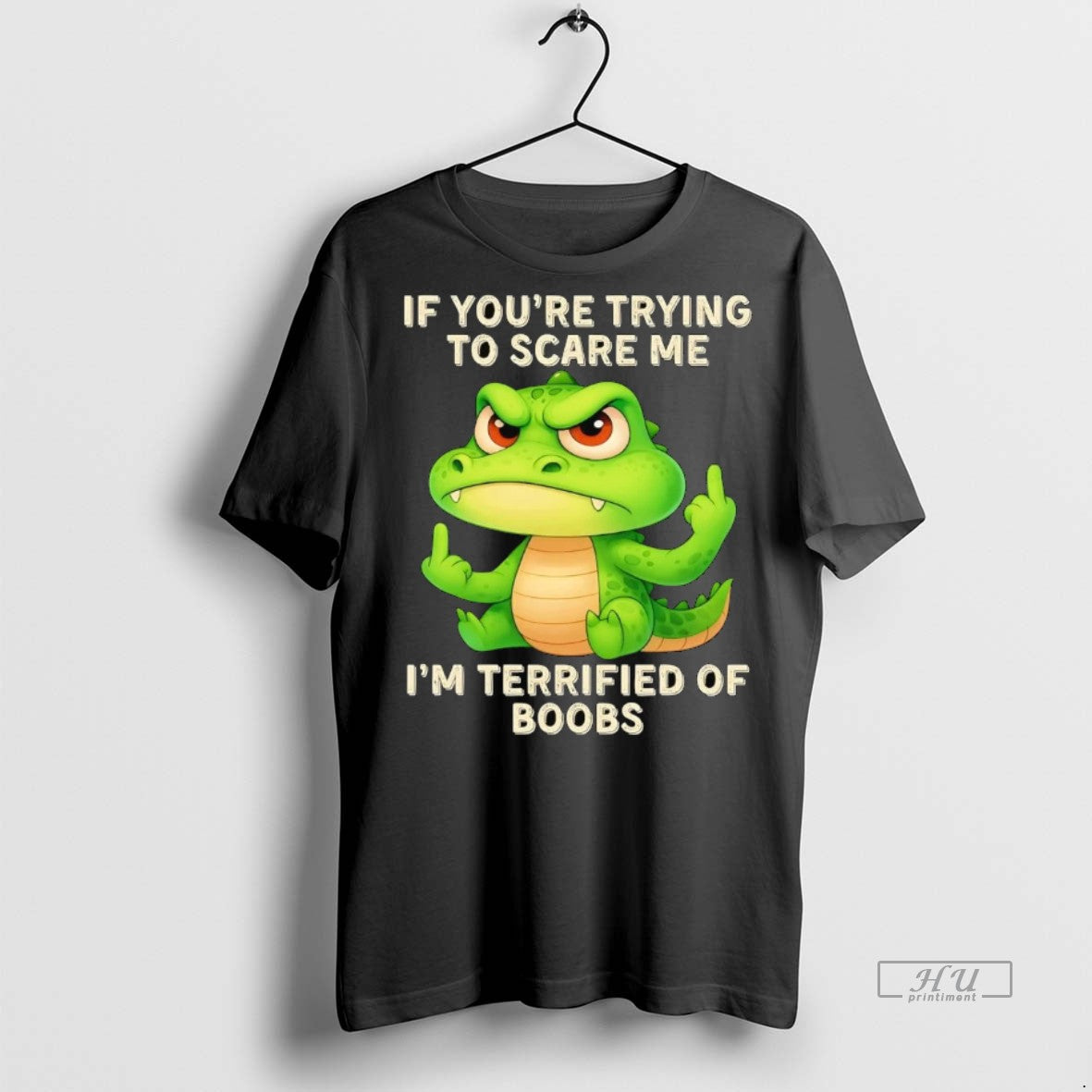 Officials Gator If Youre Trying To Scare Me Im Terrified Of Boobs Premium Shirt Hoodie Sweatshirt | PurePodTees.com