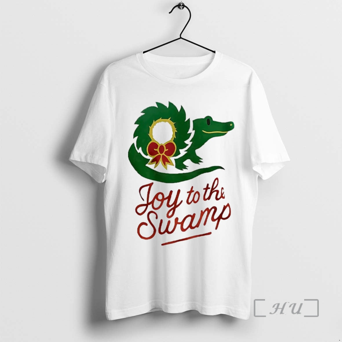 Officials Gator Wreath Joy To The Swamp Christmas Shirt Hoodie Sweatshirt | PurePodTees.com