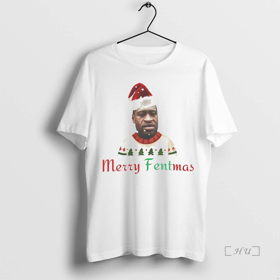 Officials George Floyd Merry Fentmas Merry Christmas White Shirt Hoodie Sweatshirt | PurePodTees.com
