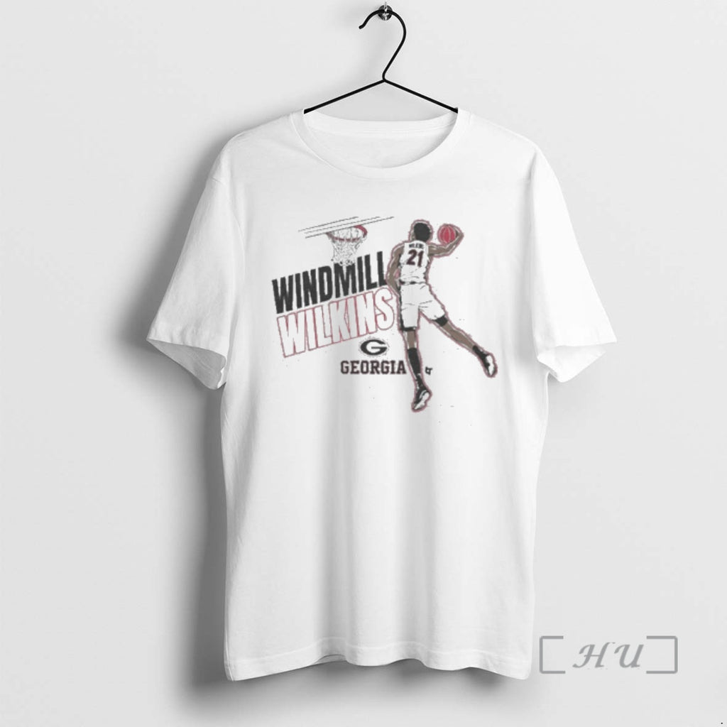 Officials Georgia Basketball Windmill Jake Wilkins Shirt Hoodie Sweatshirt | PurePodTees.com