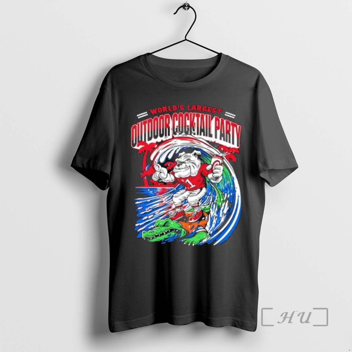 Officials Georgia Bulldogs Worlds Largest Outdoor Cocktail Party Black Shirt Hoodie Sweatshirt | PurePodTees.com