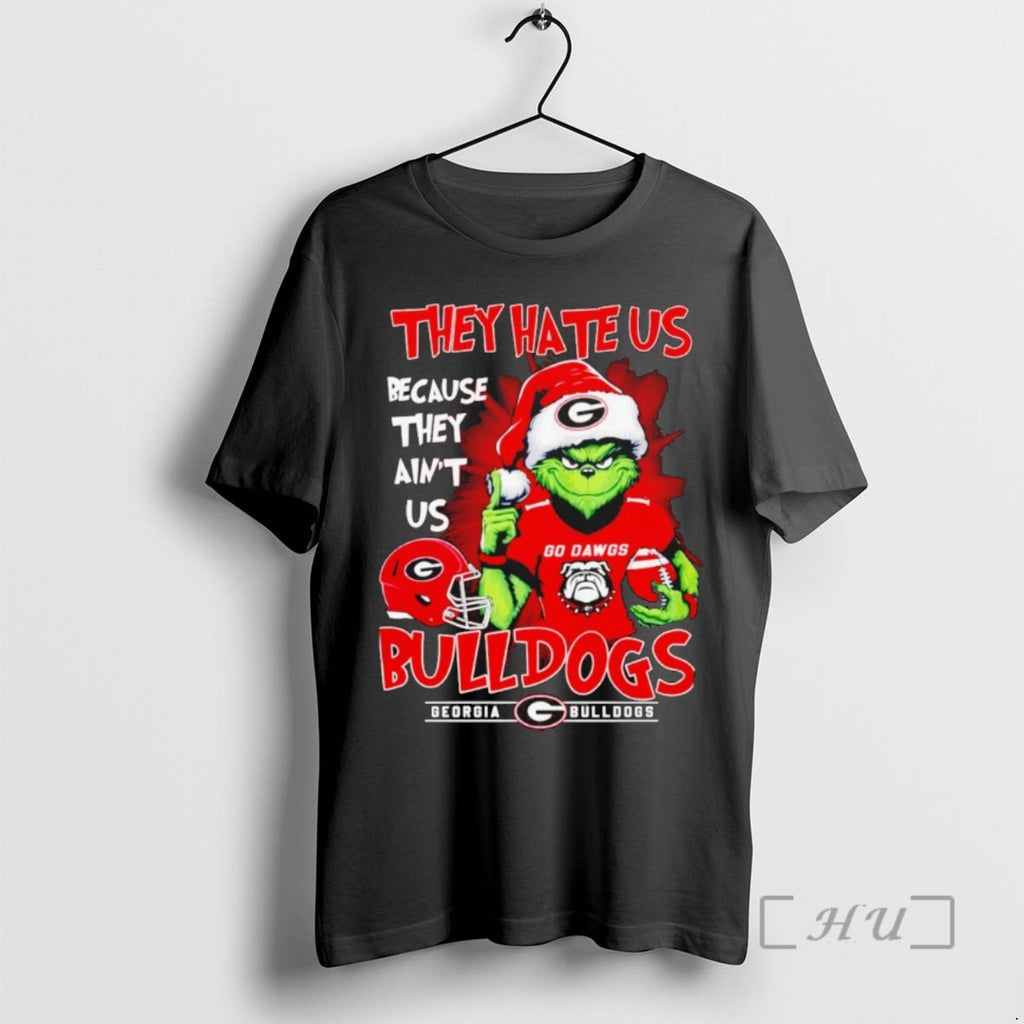 Officials Georgia Bulldogs Football Grinch Santa They Hate Us Because They Aint Us Bulldogs