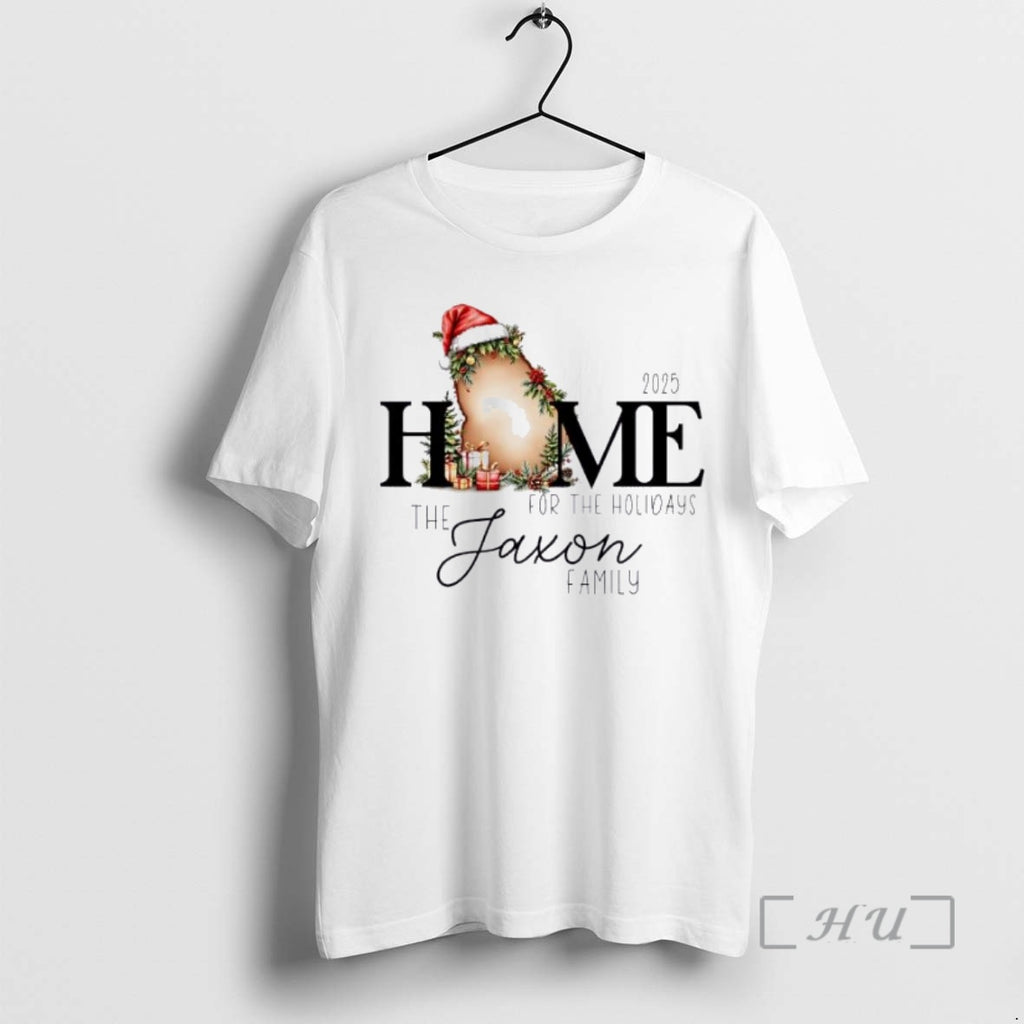 Officials Georgia Cute Merry Christmas 2025 Personalized Ornaments White Shirt Hoodie Sweatshirt | PurePodTees.com
