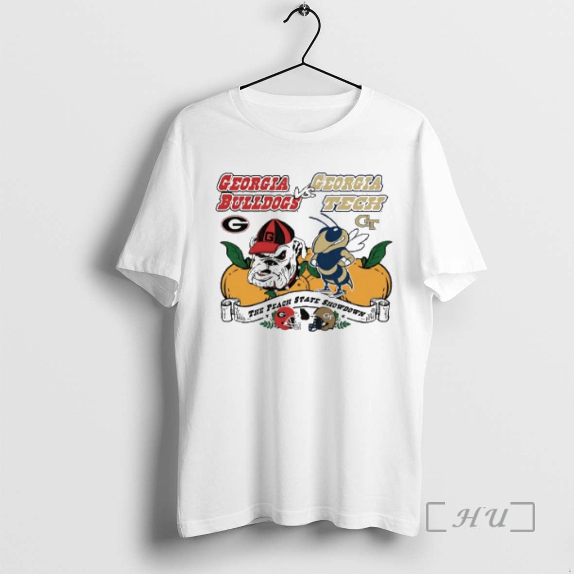 Officials Georgia Tech Yellow Jackets Vs Georgia Bulldogs The Peach State Showdown Premium T Shirts Hoodie Sweatshirt