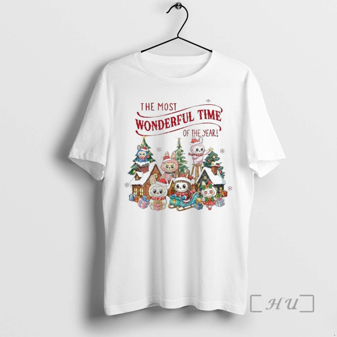 Officials Gingerbread House Christmas Tree Labubu Shirt Hoodie Sweatshirt | PurePodTees.com