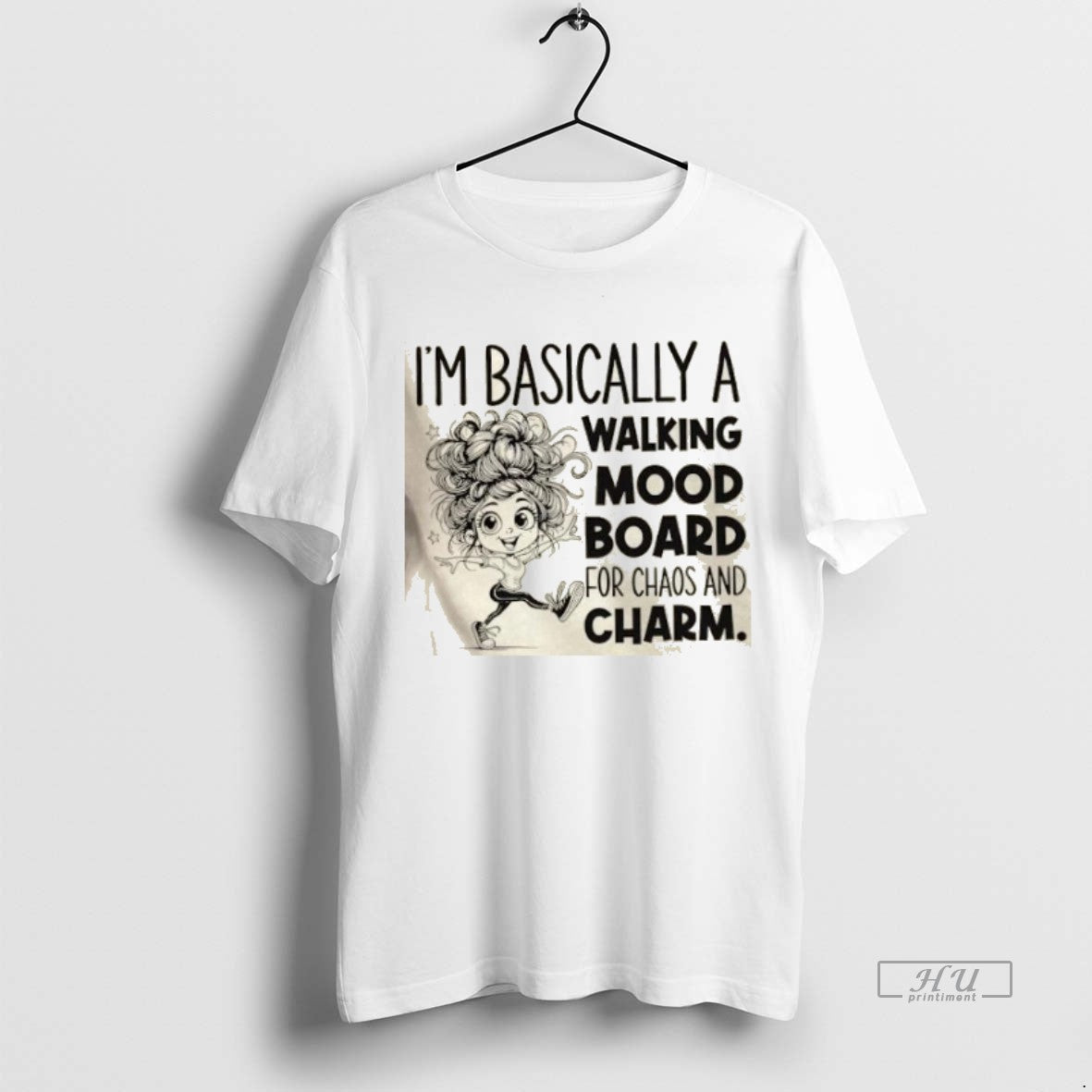 Officials Girl Im Basically A Walking Mood Board For Chaos And Charm Premium Shirt Hoodie Sweatshirt | PurePodTees.com