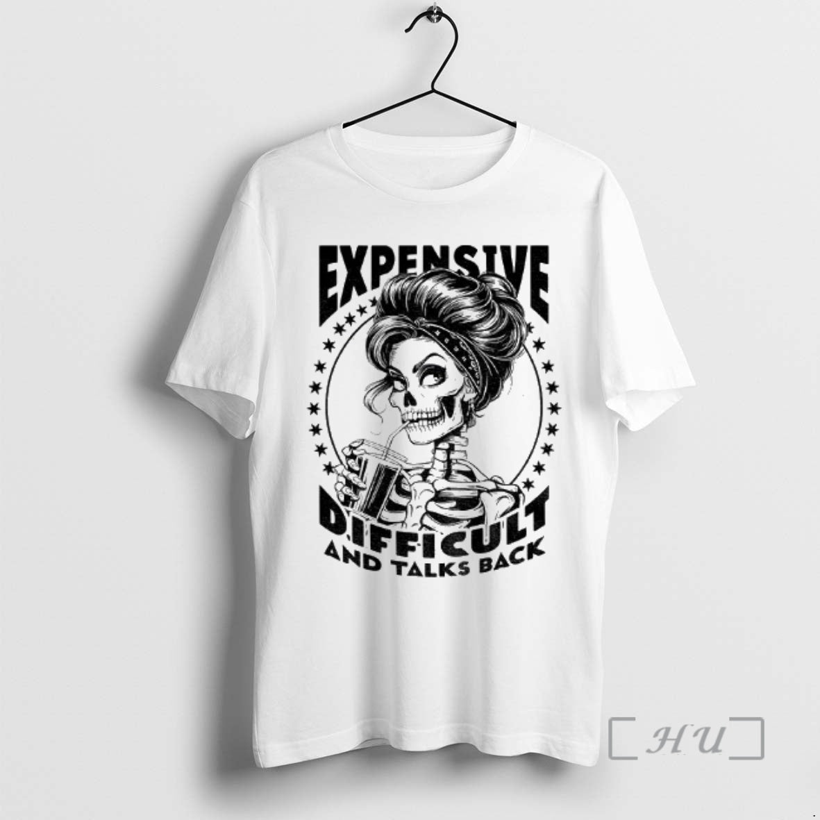 Officials Girl Skeleton Expensive Difficult And Talks Back Vintage Shirt Hoodie Sweatshirt | PurePodTees.com