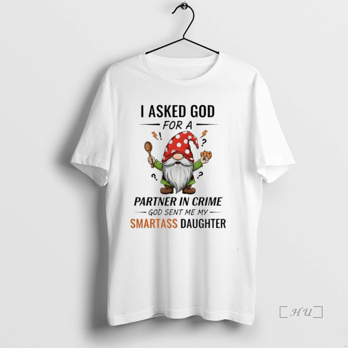Officials Gnome Christmas I Asked God For A Partner In Crime God Sent Me My Shirt Hoodie Sweatshirt | PurePodTees.com