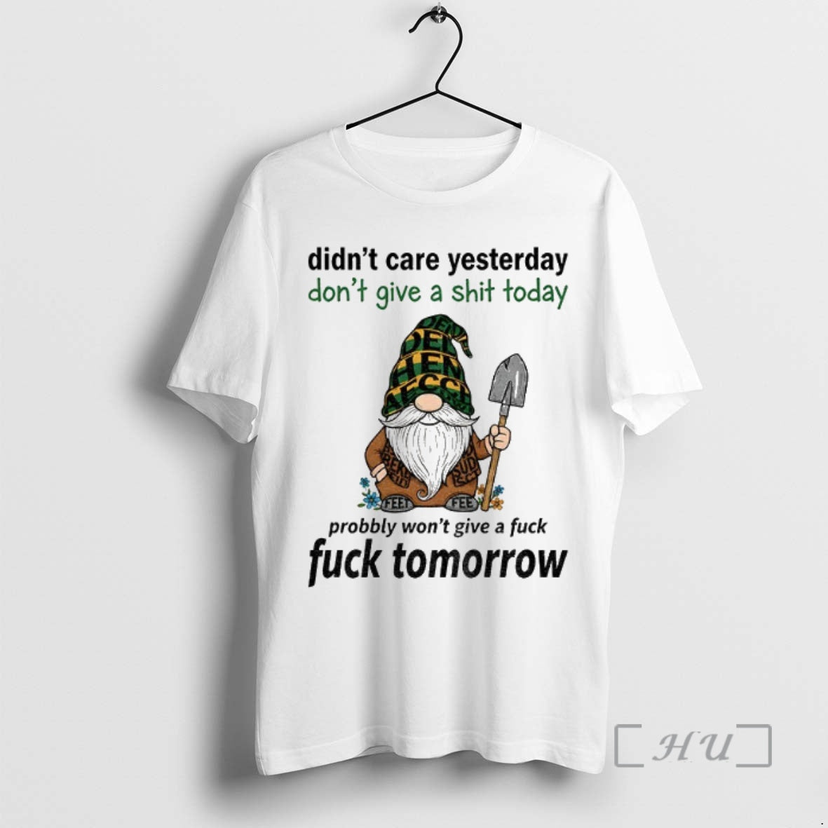 Officials Gnome Didnt Care Yesterday Dont Give A Shit Today Probably Wont Give A Fuck Shirt Hoodie Sweatshirt