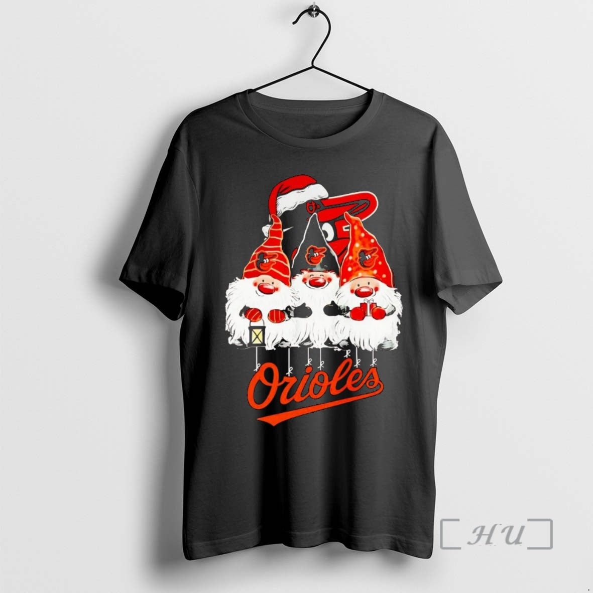 Officials Gnomes Baltimore Orioles Merry Christmas Shirt Hoodie Sweatshirt | PurePodTees.com