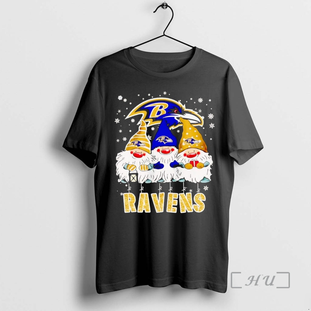Officials Gnomes Baltimore Ravens Christmas Shirt Hoodie Sweatshirt | PurePodTees.com