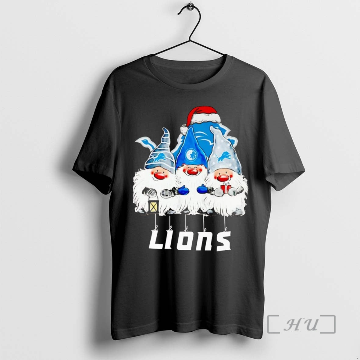 Officials Gnomes Detroit Lions Merry Christmas Shirt Hoodie Sweatshirt | PurePodTees.com