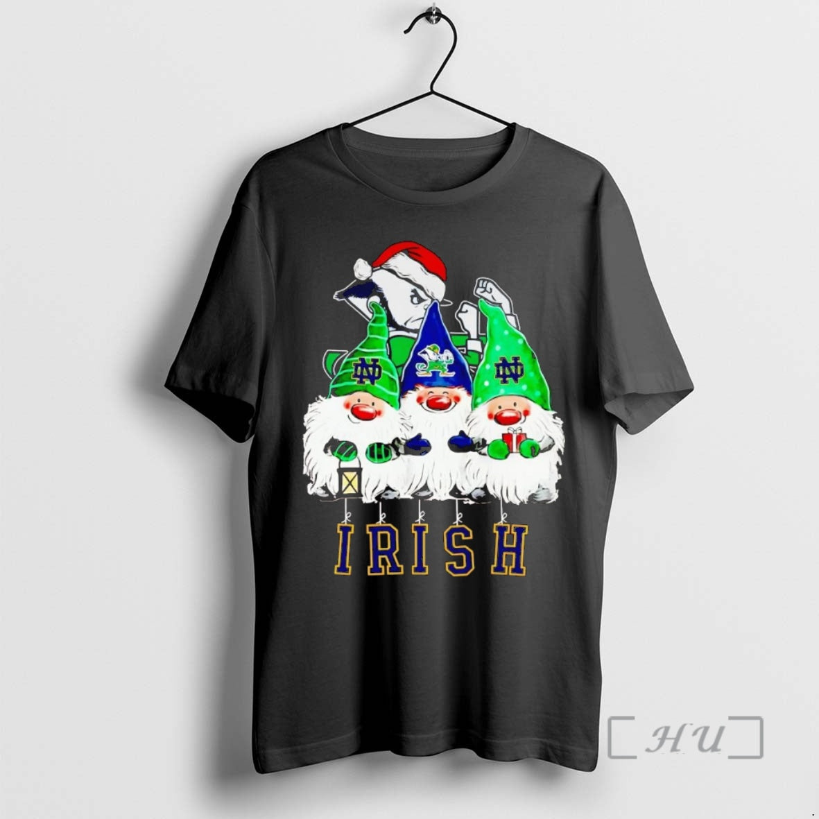 Officials Gnomes Notre Dame Fighting Irish Merry Christmas Shirt Hoodie Sweatshirt | PurePodTees.com