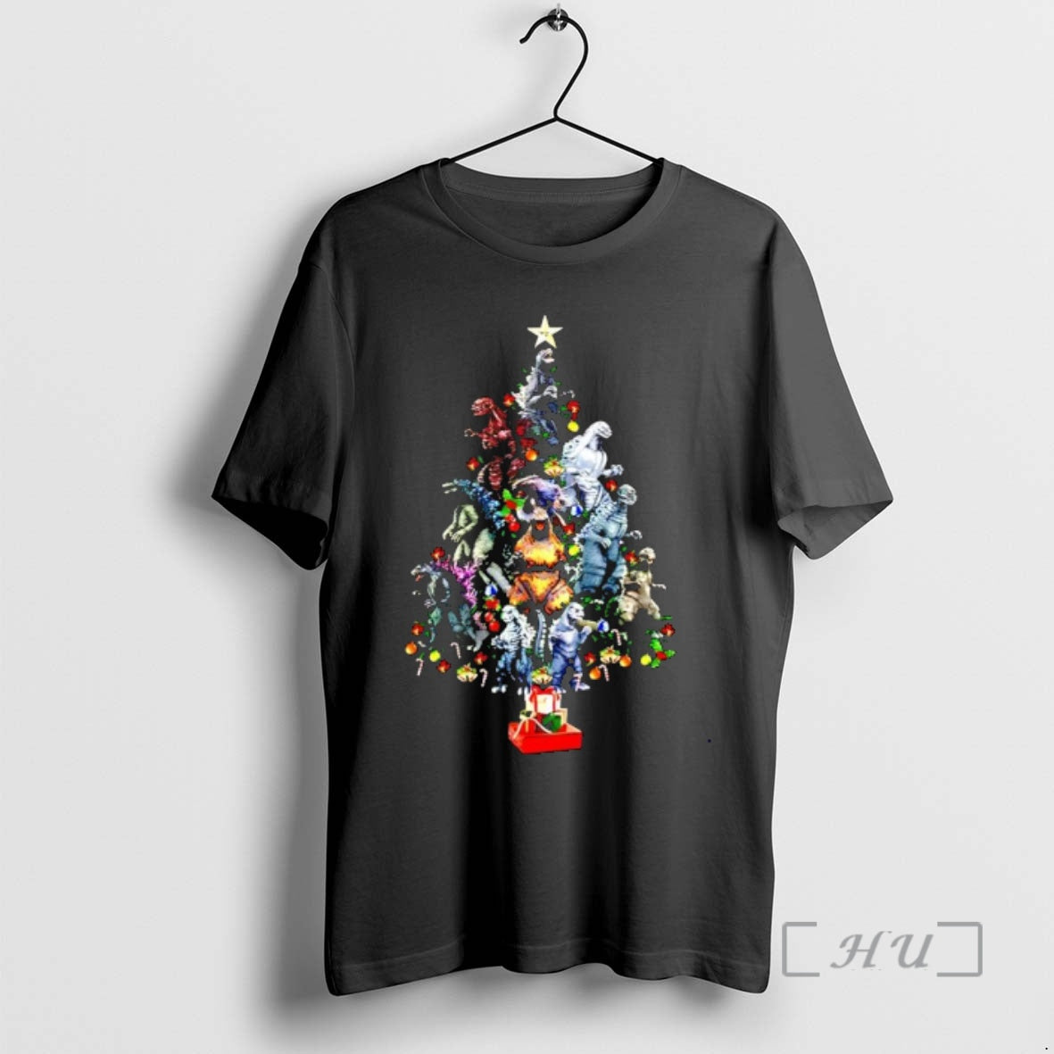Officials Godzilla Christmas Tree Kaiju Holiday Shirt Hoodie Sweatshirt | PurePodTees.com