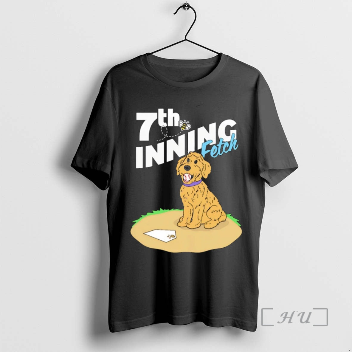 Officials Golden Doodle Dog 7th Inning Fetch Cartoons Baseball Christmas Shirt Hoodie Sweatshirt | PurePodTees.com