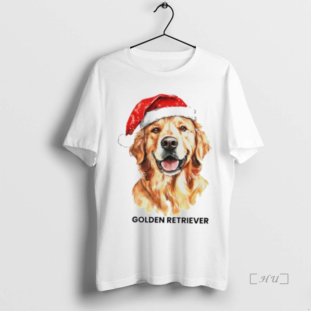 Officials Golden Retriever Santa Merry Christmas Shirt Hoodie Sweatshirt | PurePodTees.com