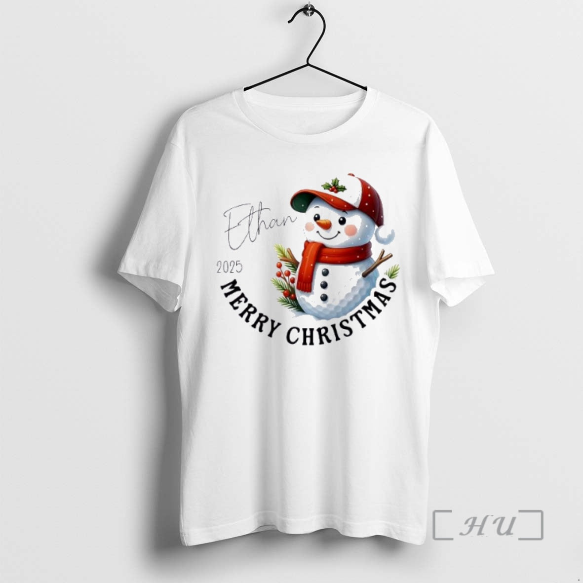 Officials Golf Snowman Merry Christmas 2025 Personalized Ornaments White Shirt Hoodie Sweatshirt | PurePodTees.com