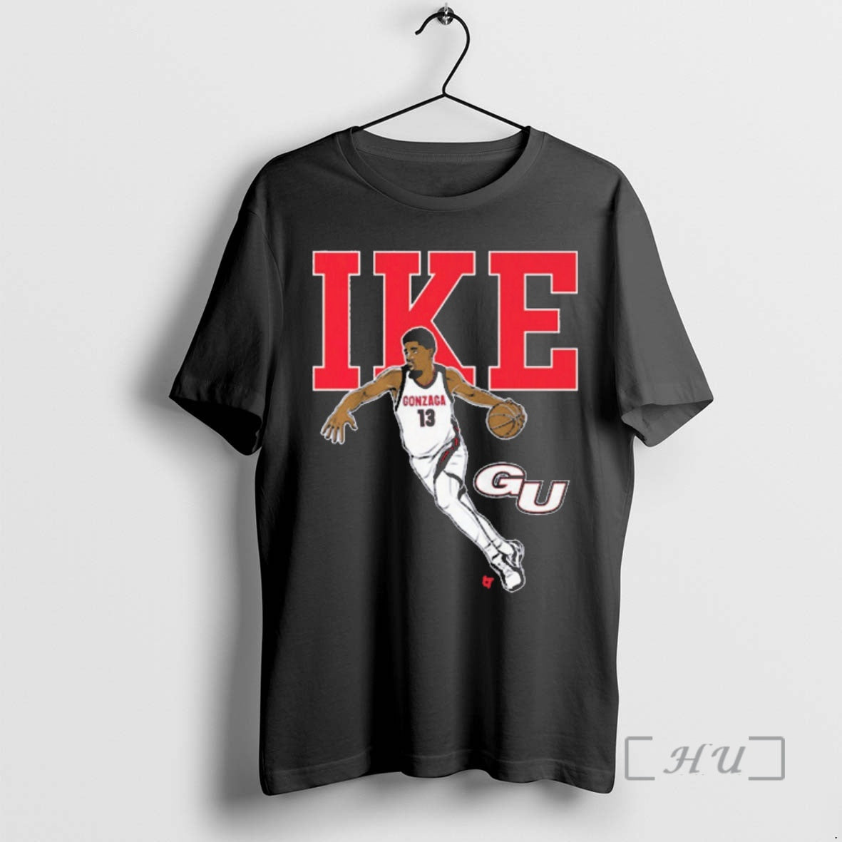 Officials Gonzaga Bulldogs Basketball Graham Ike Name Pose Ncaa Shirt Hoodie Sweatshirt | PurePodTees.com