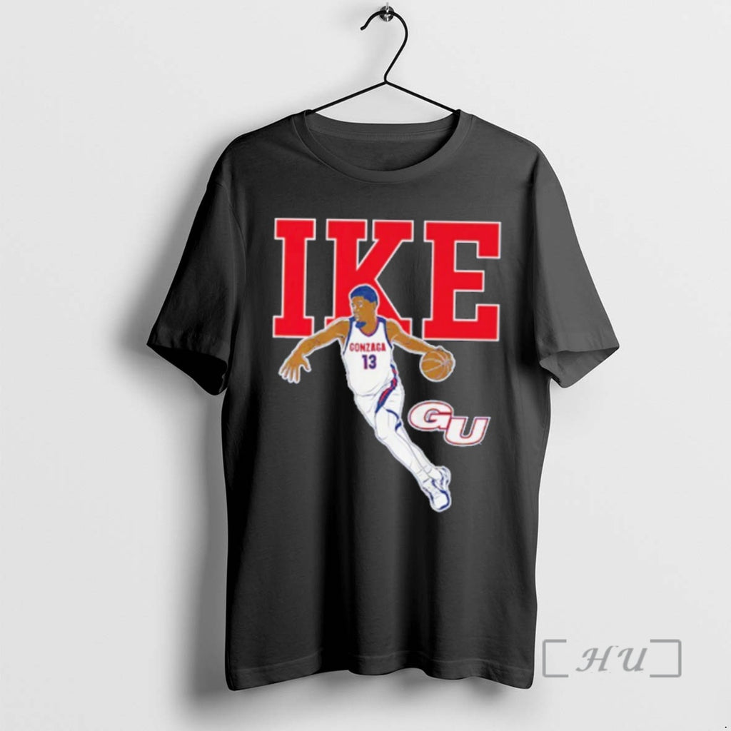 Officials Gonzaga Bulldogs Graham Ike Name Pose Shirt Hoodie Sweatshirt | PurePodTees.com